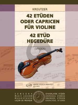 Kreutzer 42 Studies or Caprices Violin (Sandor)