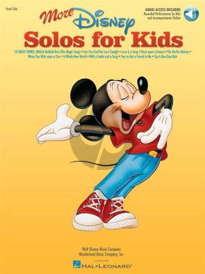 More Disney Solos for Kids Voice and Piano (10 Songs) (Book with Audio online)