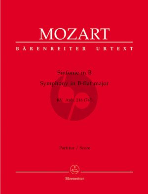 Mozart Symphony B-flat major KV Anh. 216 (74g) Orchestra Full Score (edited by Dietrich Berke) (Barenreiter-Urtext)