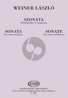 Weiner Sonata Viola and Piano (Edited by Lukács Pál)