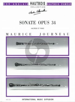 Journeau Sonate Op.34 pour Hautbois et Piano