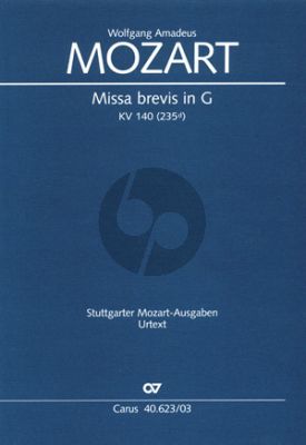 Mozart Missa Brevis G-dur KV 140 Soli-Chor-Orch. Vocal Score
