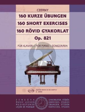 Czerny 160 Short Exercises Op.821 Piano