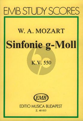 Symphony No.40 G-minor KV 550 Study Score (edited by Gábor Darvas)