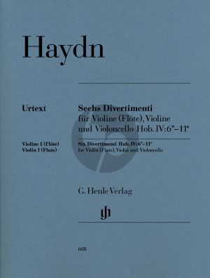 Haydn 6 Divertimenti (Hob.IV:6*- 11*) (Friesenhagen) (Stimmen) (Henle-Urtext)