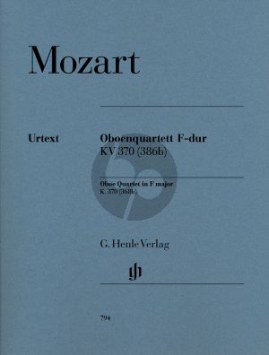 Quartet KV 370 F-major Oboe, Violine, Viola und Violoncello Stimmen