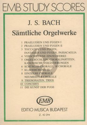 Bach J.S. Organ Works Vol.9-10 (Pocketscore)