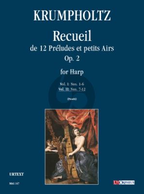 Krumpholtz Recueil de 12 Preludes et Petits Airs Op.2 Vol.2 (No.7-12) (Anna Pasetti)
