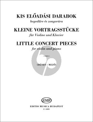 Album Small Concert Pieces for Violin and Piano (Denes-Mezo)