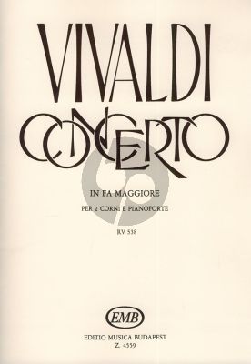 Vivaldi Concerto F-major (RV 538) for 2 Horns and Piano (Nagy)