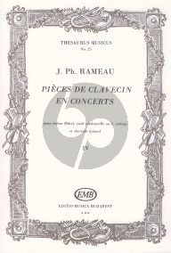 Pieces de Clavecin en Concert Vol.4 pour violon (flute), viole (violoncelle ou 2. violon) et clavecin