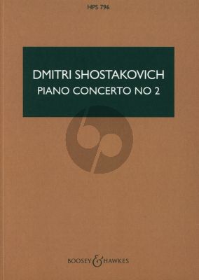 Shostakovich Concerto No. 2 Op. 102 Piano-Orchestra Study Score