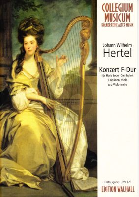 Hertel Concerto F-major Harp [or Cembalo], 2 Violins, Viola and Violoncello - Full Score (Edited by J. Seitz)
