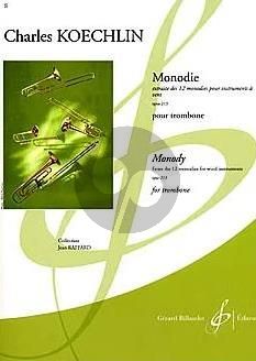 Koechlin Monodie Op.213 Trombone solo (from 12 Monodies for Wind Instruments) (Grade 6)