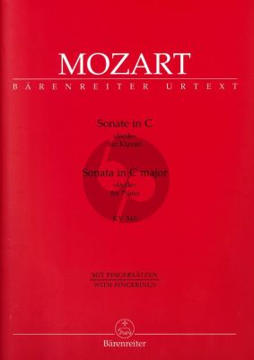 Mozart Sonata C-dur (Facile) KV 545 (Barenreiter)