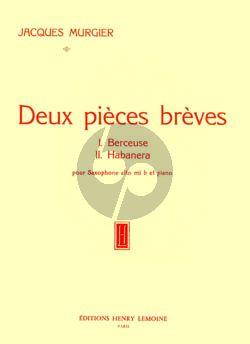 Murgier 2 Pieces Breves Saxophone alto et Piano (interm.)