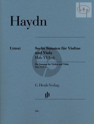 6 Sonaten (Hob.VI:1 - 6) Violine-Viola