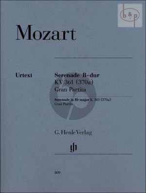 Gran Partita (Serenade) B-dur KV 361 (370a) (12 Blaser-Kontrab.) (Stimmen)