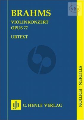 Concerto D-major Op.77 Violin and Orchestra (Study Score)