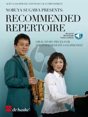 Album Recommended Repertoire for the Intermediate Saxophonist - Book with Audio Online (Presented Nobuya Sugawa)