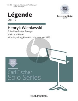 Wieniawsky Legende Op.17 Violin-Piano (Book with Download Code) (Edited by Gustav Saenger) (Intermediate Level)
