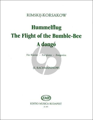 Rimsky Korsakov Flight of the Bumble Bee for Piano Solo (Arranged by Rachmaninoff)