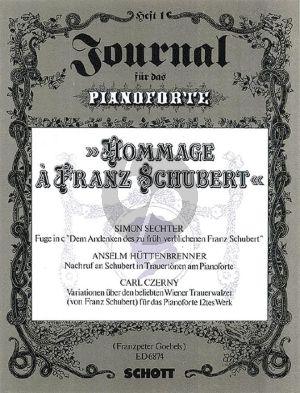 Hommage a Franz Schubert Piano solo