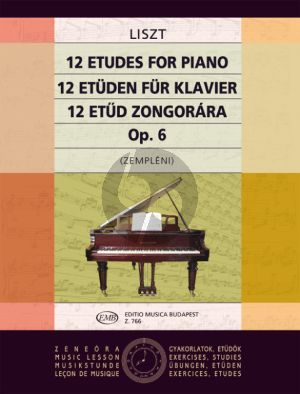 12 Studies Op. 6 (ex Op.1) Piano solo