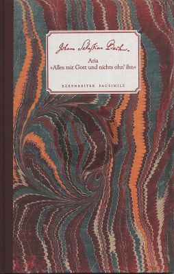 Bach Alles mit Gott und nichts ohne ihn (Sopr.-Str.- Bc) (Facs.) (with CD J.E.Gardiner) (Barenreiter)
