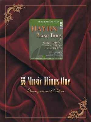 Haydn Piano Trios Vol.2 Violin-Violoncello-Piano Book with Cd MMO Minus Piano