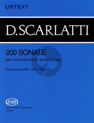 Scarlatti 200 Sonatas Vol.3 Harpsichord (Urtext) (edited by G.Balla)