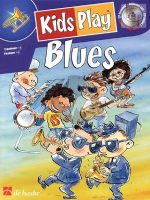 Kids Play Blues for Trombone [TC/BC] (Bk-Cd) (Grade 1 - 2)