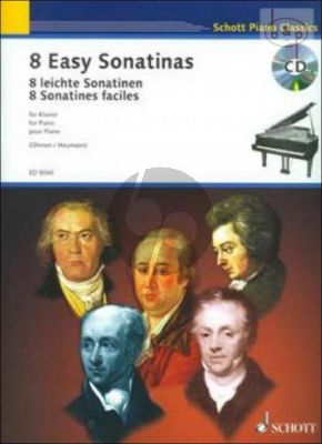 8 Easy Sonatinas (from Clementi to Beethoven) (Bk-Cd)