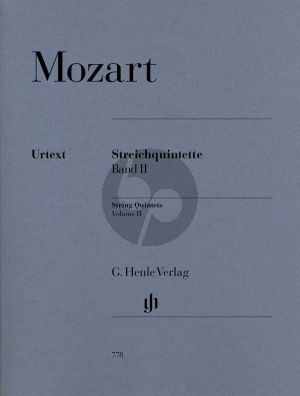 Mozart Quintets Vol.2 (KV 515 - 516 - 406(516b) (Parts) (edited by Ernst Herttrich) (Henle-Urtext)
