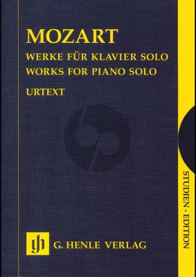 Mozart Werke Klavier Solo (Study Score) (Slipcase) (Henle-Urtext)