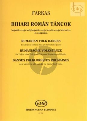 Rumanian Folk Dances from the Country of Bihar