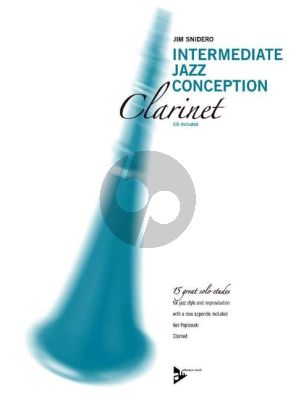 Snidero Intermediate Jazz Conception Clarinet (15 Solo Etudes for Jazz Style and Improvisation) (Bk-Cd)