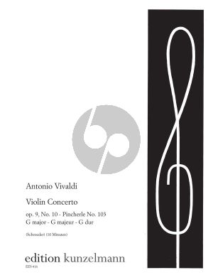 Vivaldi Konzert G-dur Op. 9 No. 10 Violine und Klavier