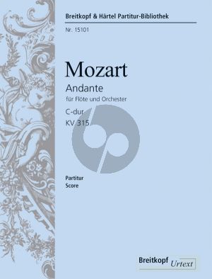 Mozart Andante C-major KV 315 Flute-Orch. Study Score (edited by Henrik Wiese)