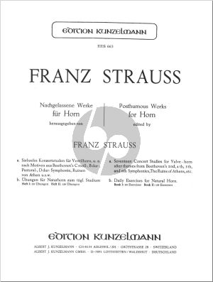 Strauss 17 Konzert-Etüden fur Horn