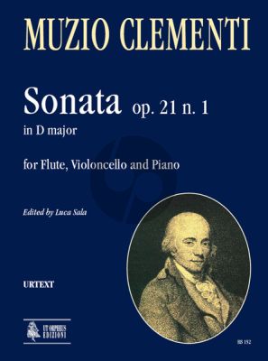 Clementi Sonata Op.21 No.1 D-major Flute, Violoncello and Piano (Score/Parts) (Luca Lévi Sala)