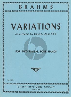 Brahms  Variations on a theme by Haydn Op.56b (2 copies included) (IMC)