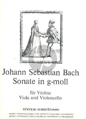 Bach Sonate g-moll No. 3 Violine-Viola und Violoncello (Stimmen) (Werner Thomas-Mifune)