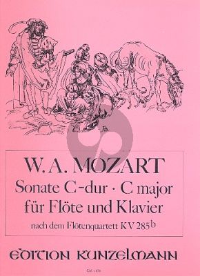 Mozart Sonata C-dur (nach Quartett KV 285b (Anh.171) Flöte-Klavier