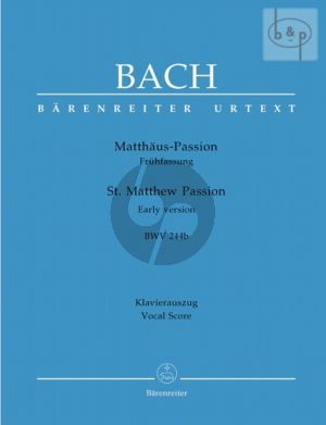 Matthaus Passion BWV 244b (Early Version) (Vocal Score) (germ./engl.)