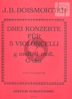 3 Concerti (G-dur-d-moll-g-moll) (5 Vc.)