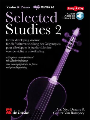 Dezaire-Rompaey Selected Studies Vol.2 Violin (with Piano Accomp.) (Bk-Cd) (Pos.1 - 3)