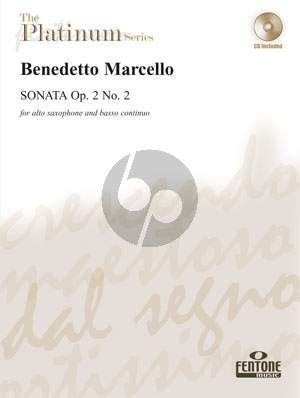 Marcello Sonata Op. 2 No. 2 Alto Saxophone and Piano (Bk-Cd) (Manfredo Zimmermann)