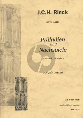 Rinck Praeludien und Nachspiele Orgel