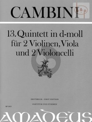 Quintet No.13 d-minor (Score/Parts)